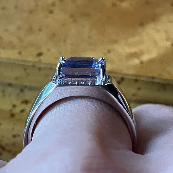 Natural Color Changing Fluorite Sterling Silver Ring Size 7 - Picture 3 of 11